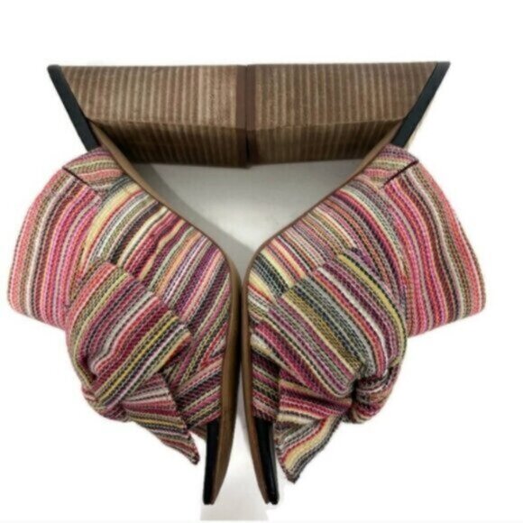 Sam Edelman Yumi Striped Bow Heeled Mule - Picture 6 of 11